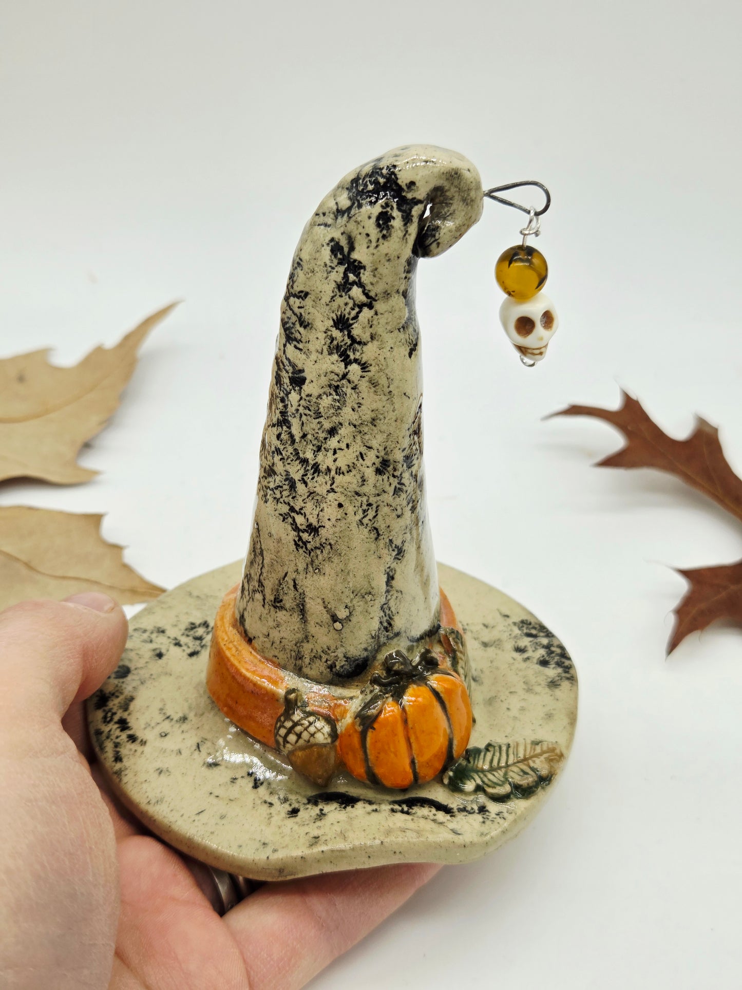 Ceramic Witch Hat - Pumpkins