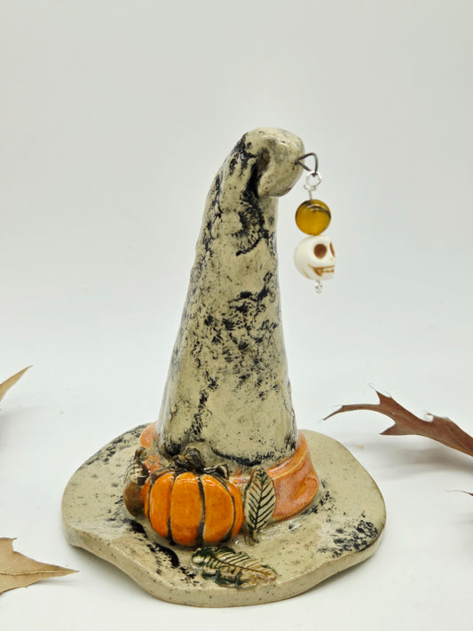 Ceramic Witch Hat - Pumpkins