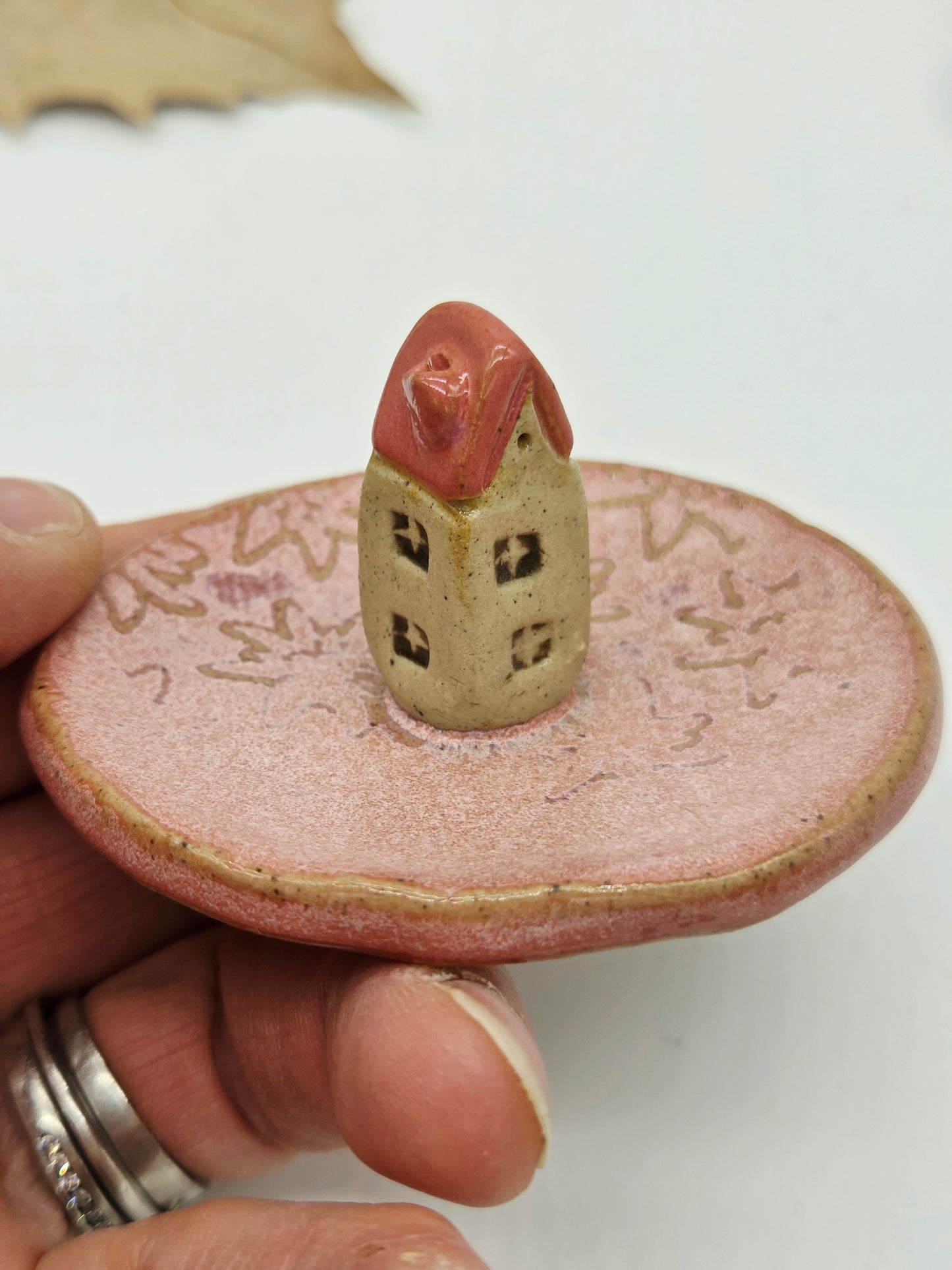 Tiny House Ring Dish - Pink with Pink Roof
